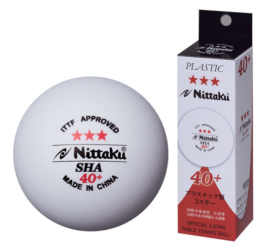 Nittaku 3 Star SHA 40+ Box of 3 Nittaku 3 Star SHA 40+ Box of 3